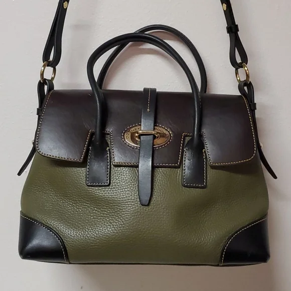 Dooney & Bourke tri-color Eliza Satchel - Picture 1 of 15